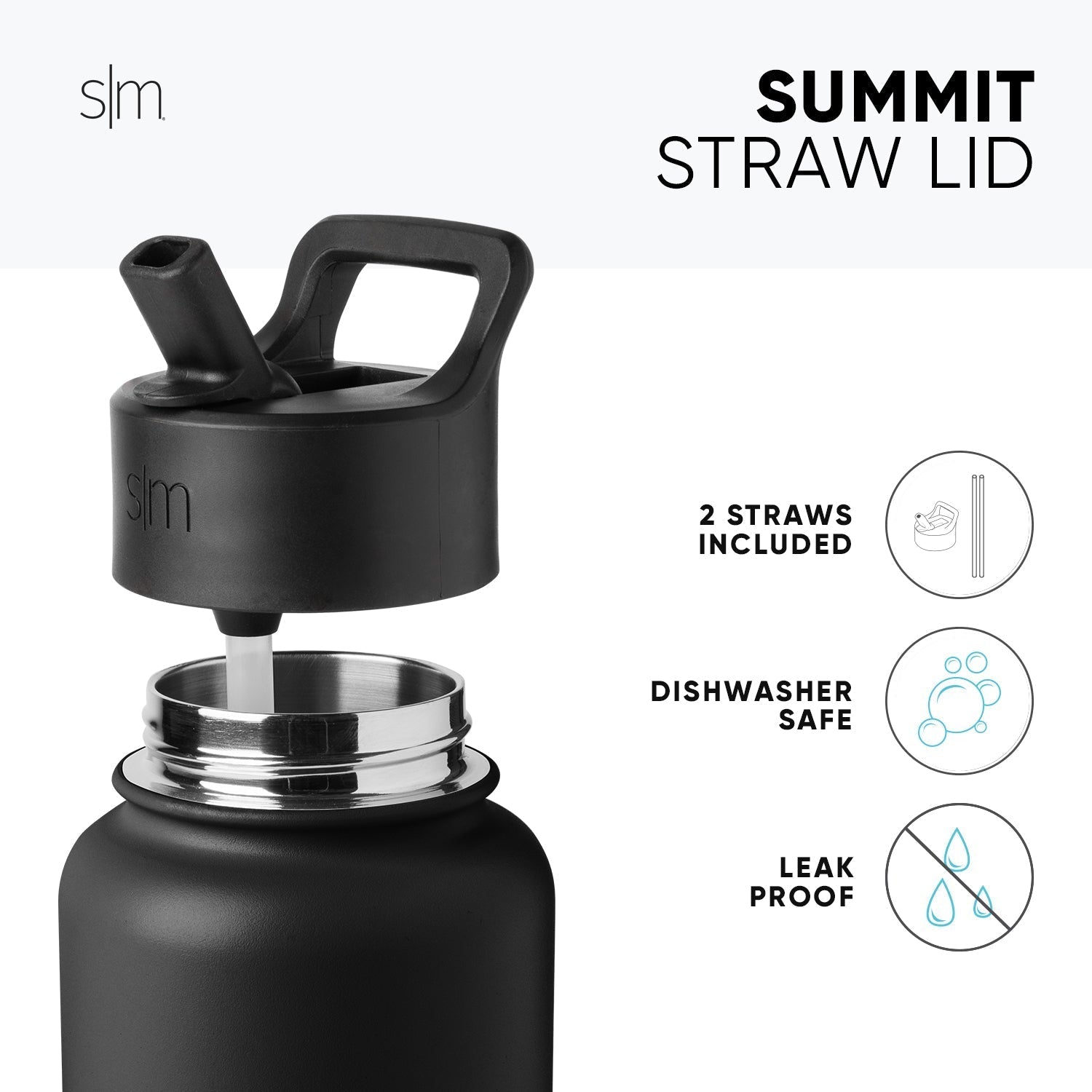 Collegiate Summit Water Bottle with Straw Lid - North Carolina Central