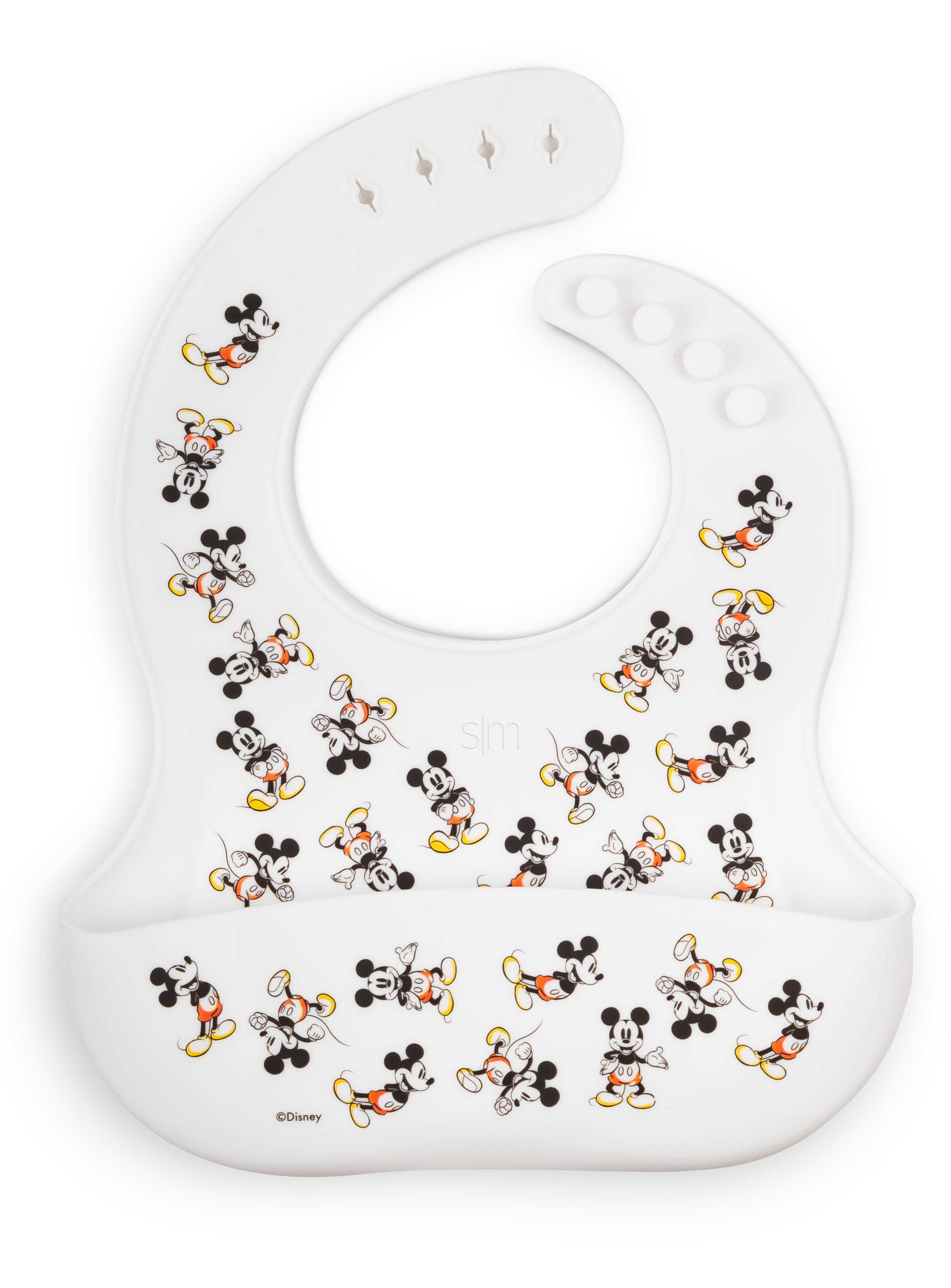 Bennett Silicone Bib - Mickey Mouse Retro