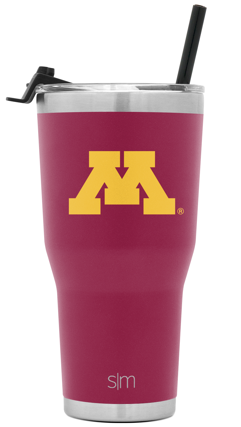 Collegiate Cruiser Tumbler with Flip Lid and Straw - Minnesota