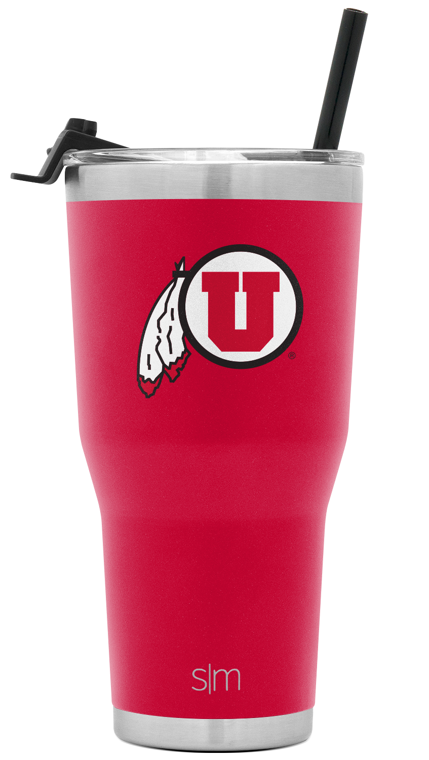 Collegiate Cruiser Tumbler with Flip Lid and Straw - Utah