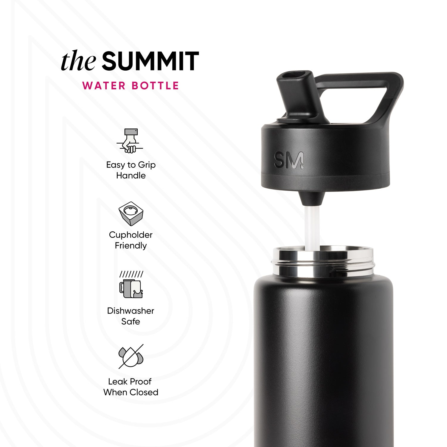 Summit Kids Water Bottle with Straw Lid - 18oz - SM2