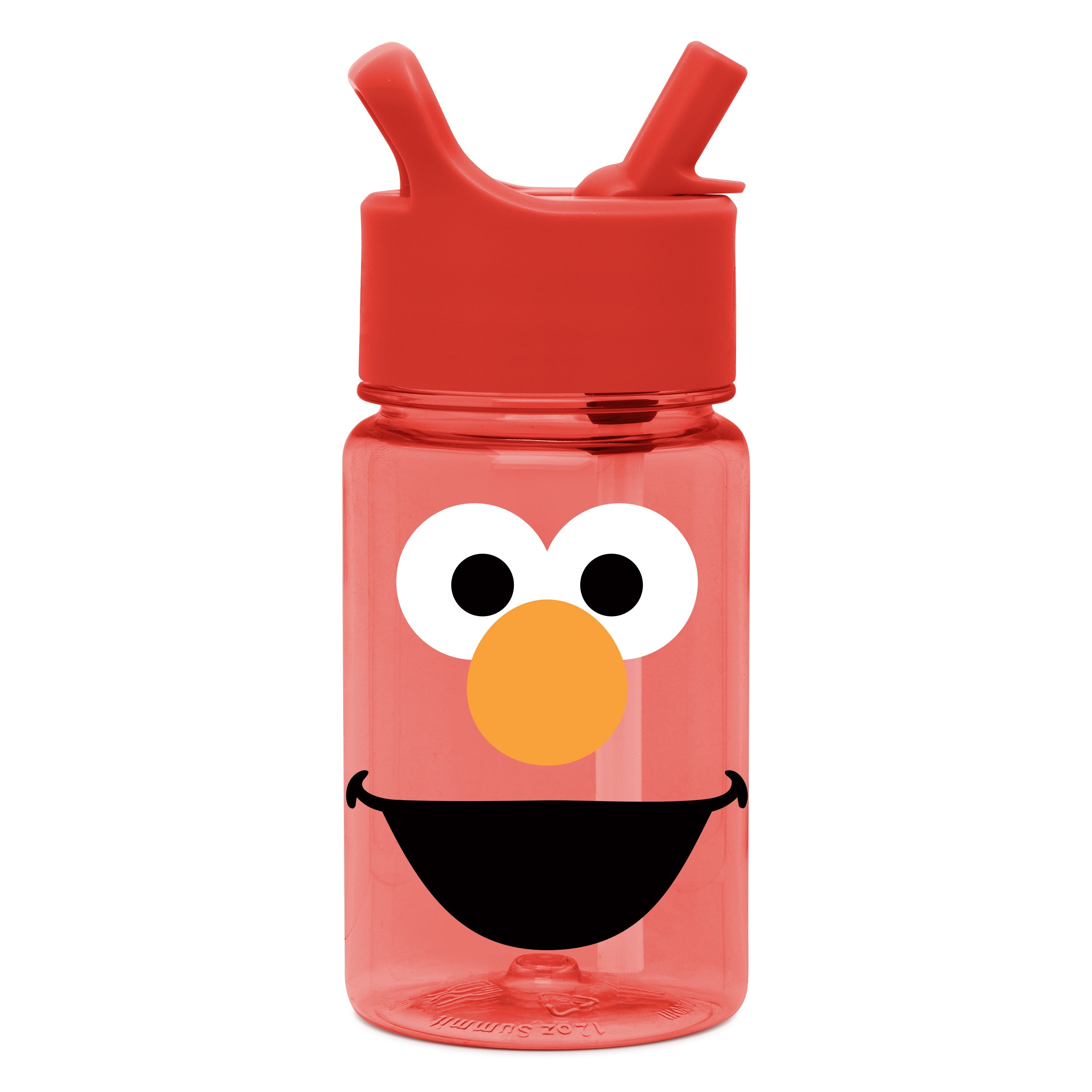 Summit Kids Plastic Water Bottle with Straw Lid - Elmo / SKS