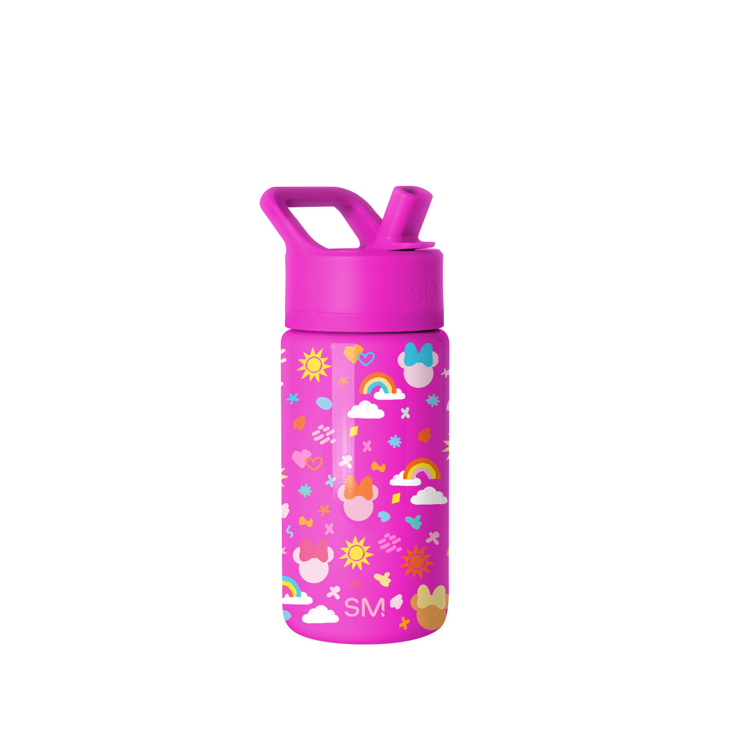 Summit Kids Water Bottle with Straw Lid - 14oz - Minnie Doodle / Straw / SM2