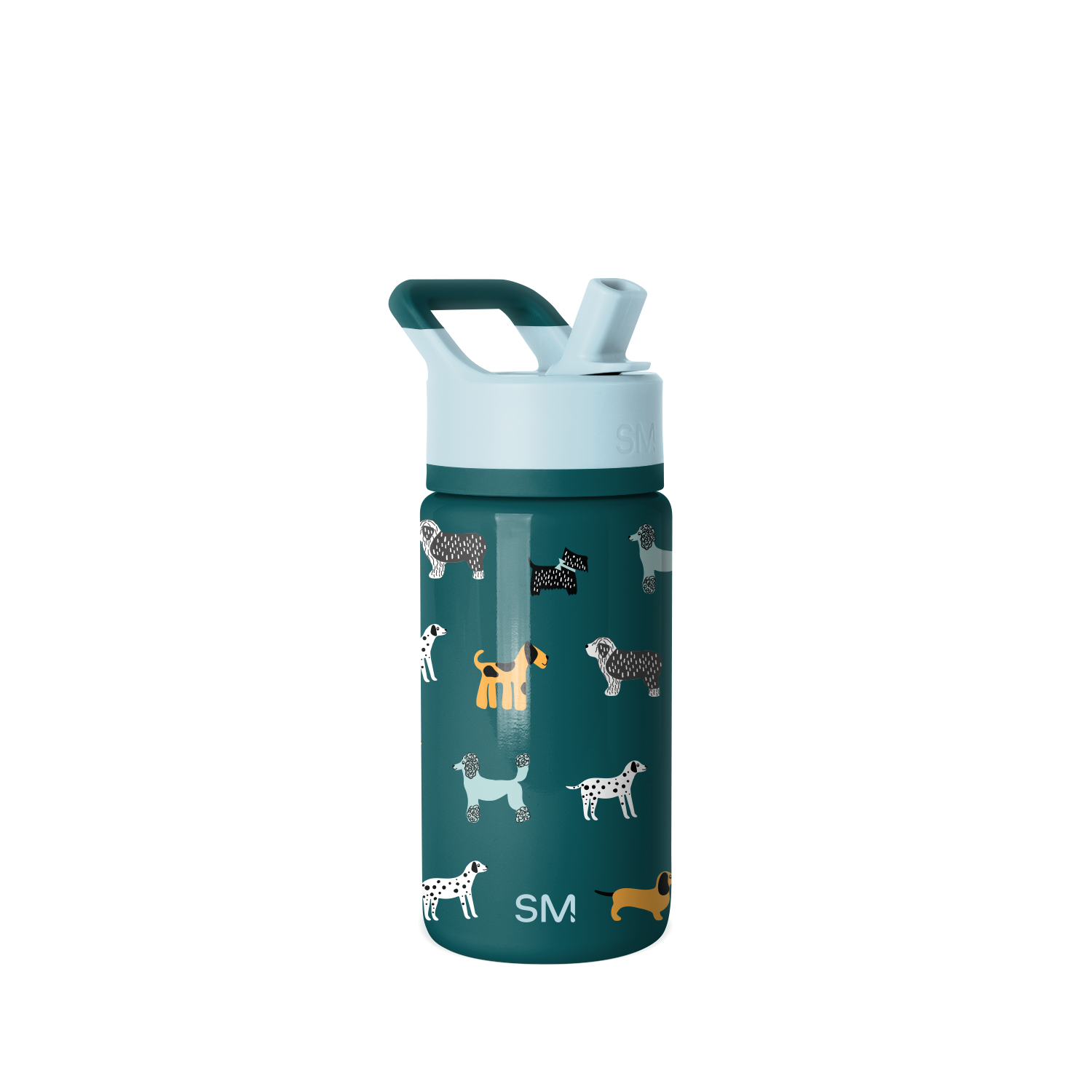 Summit Kids Water Bottle with Straw Lid - 14oz - Dog Days / Straw / SM2