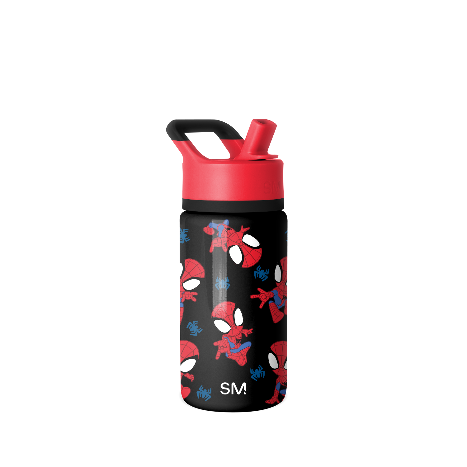 Summit Kids Water Bottle with Straw Lid - 14oz - Go Spidey Go / Straw / SM2