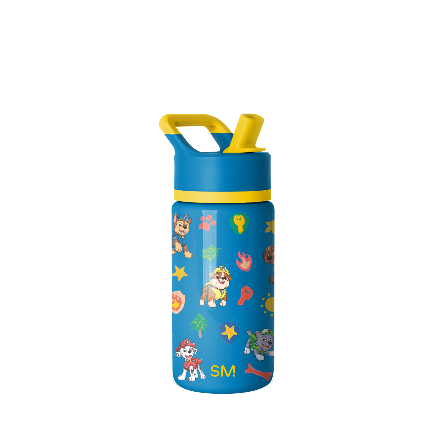Summit Kids Water Bottle with Straw Lid - 14oz - Paw Patrol Outdoor Adventures / Straw / SM2