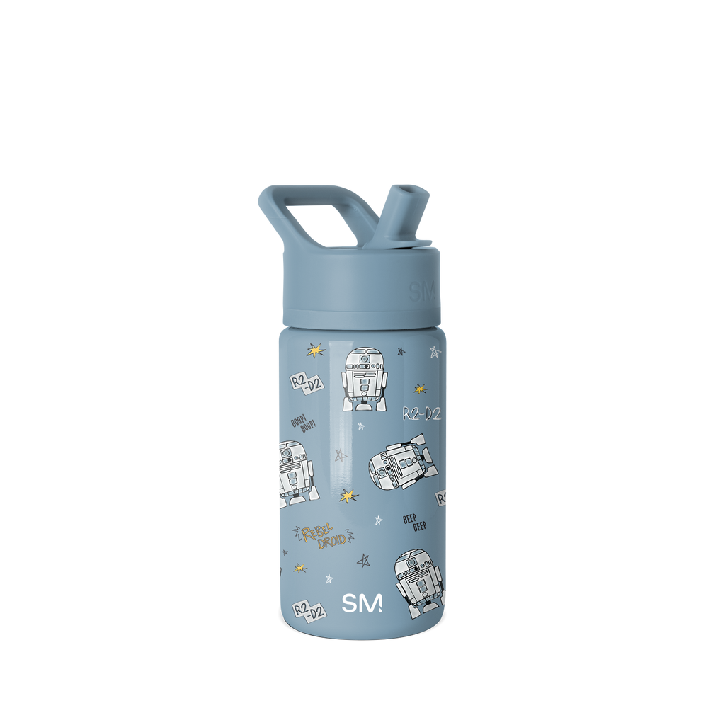 Summit Kids Water Bottle with Straw Lid - 14oz - R2D2 - Rebel Droid / Straw / SM2