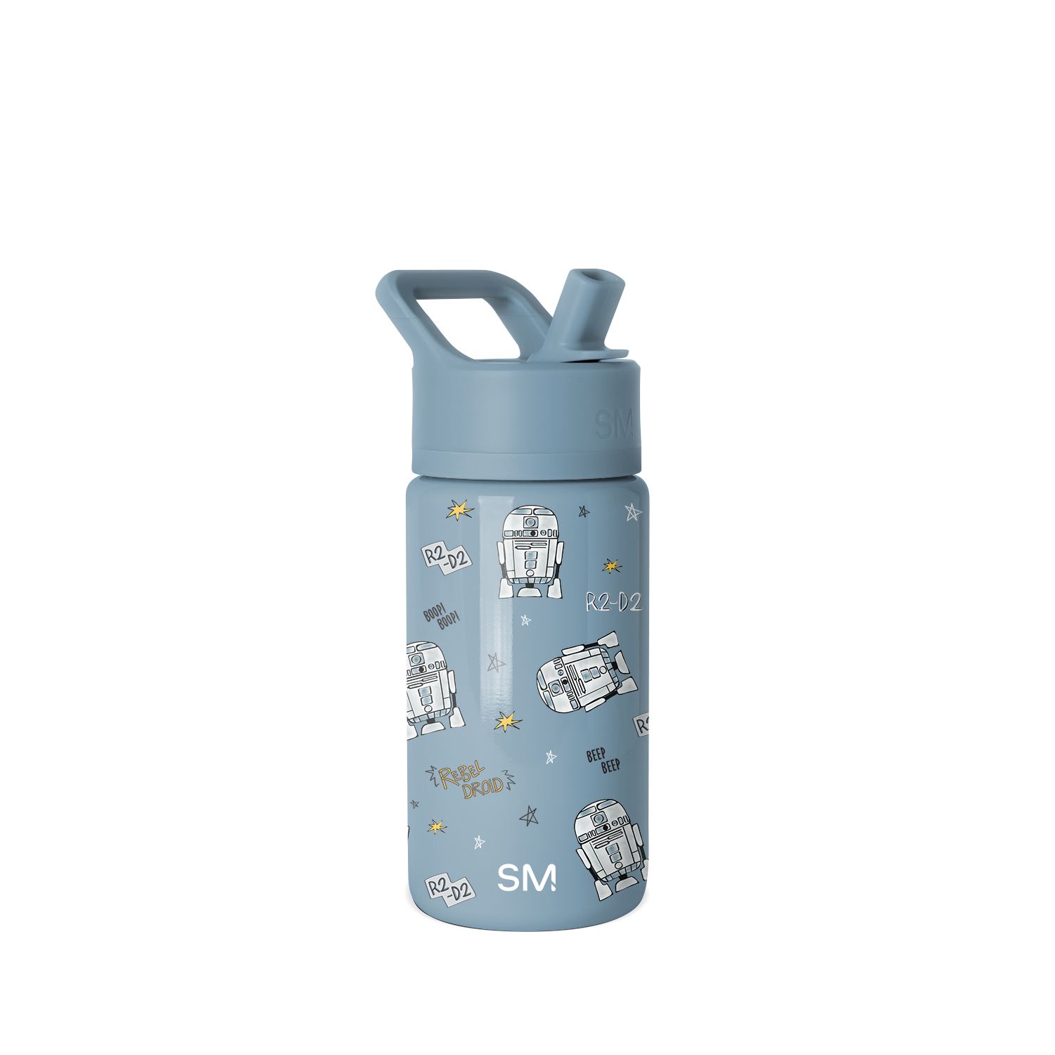 Summit Kids Water Bottle with Straw Lid - 14oz - R2D2 - Rebel Droid / Straw / SM2