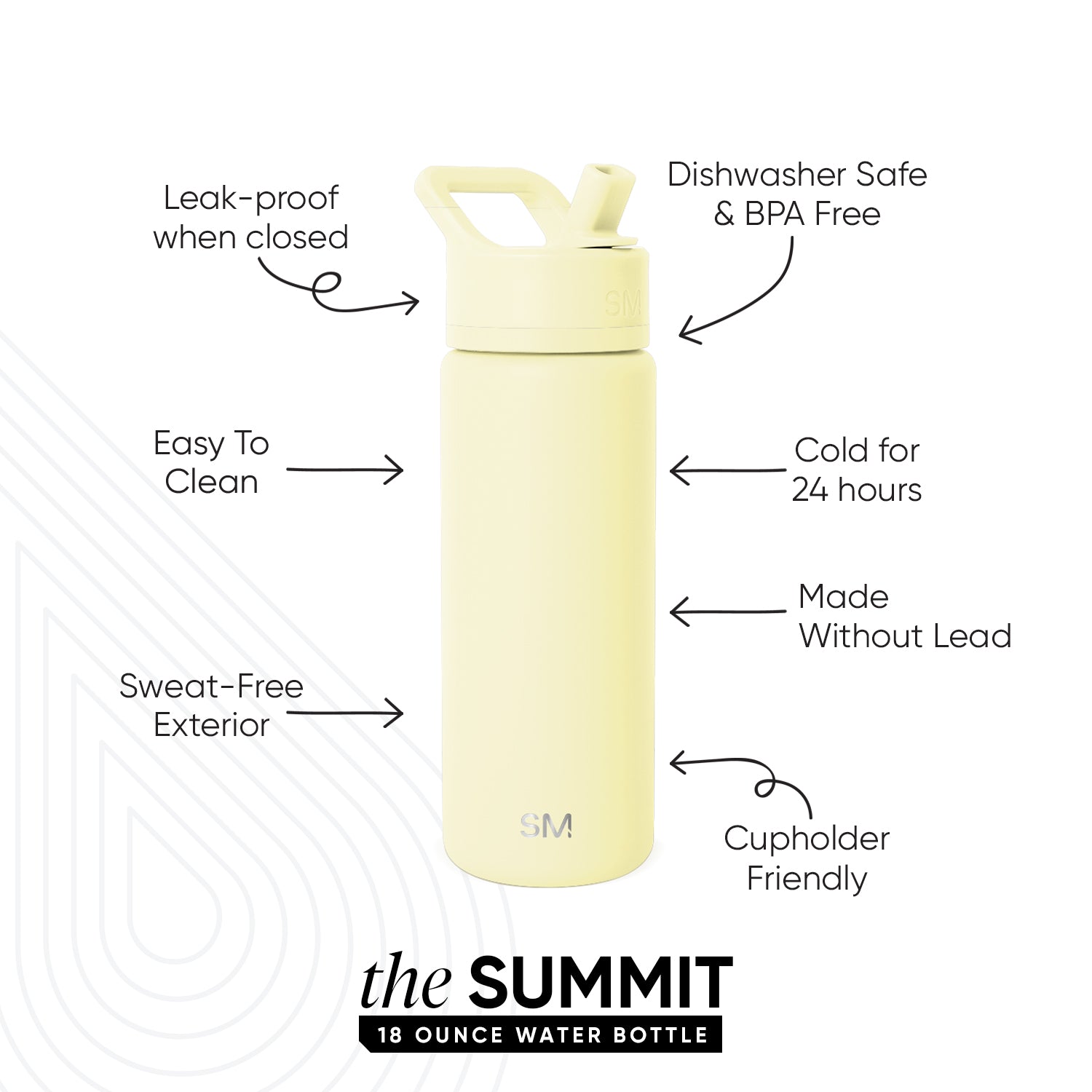 Summit Kids Water Bottle with Straw Lid - 18oz - SM2