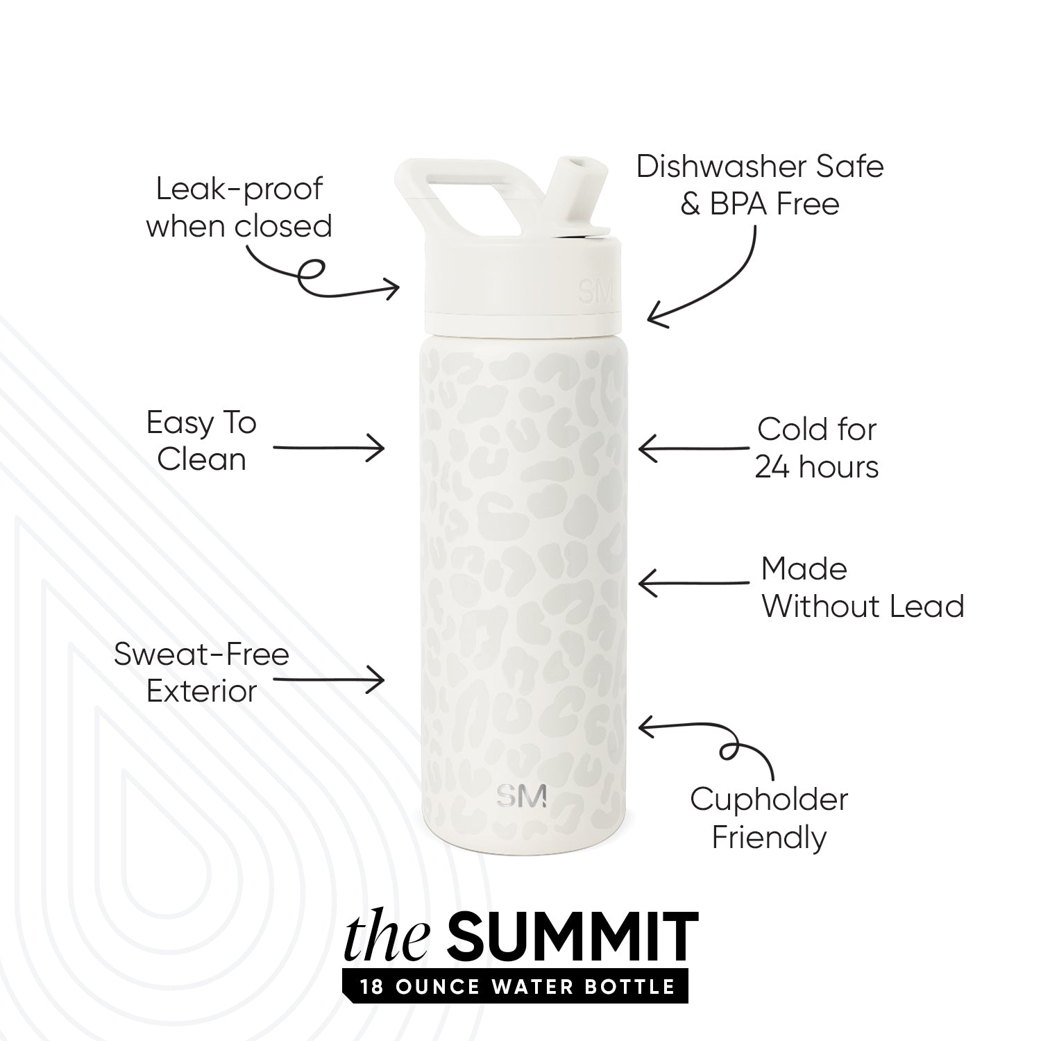 Summit Kids Water Bottle with Straw Lid - 18oz - SM2