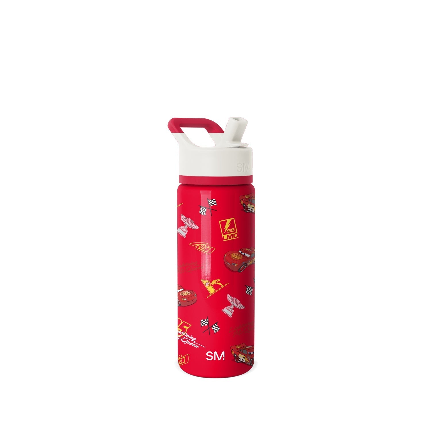 Summit Kids Water Bottle with Straw Lid - 18oz - SM2 - Cars Lightning Speed