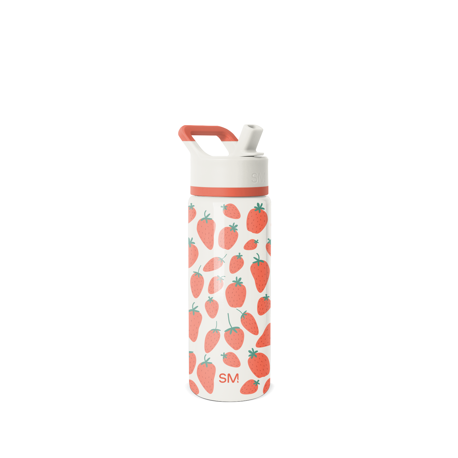 Summit Kids Water Bottle with Straw Lid - 18oz - SM2 - Strawberries on Cream