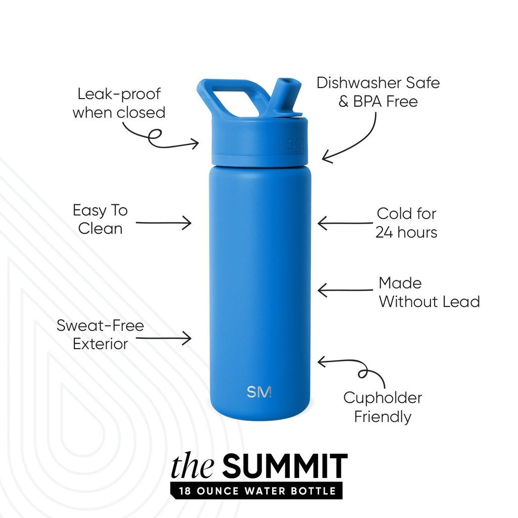 Summit Kids Water Bottle with Straw Lid - 18oz - SM2