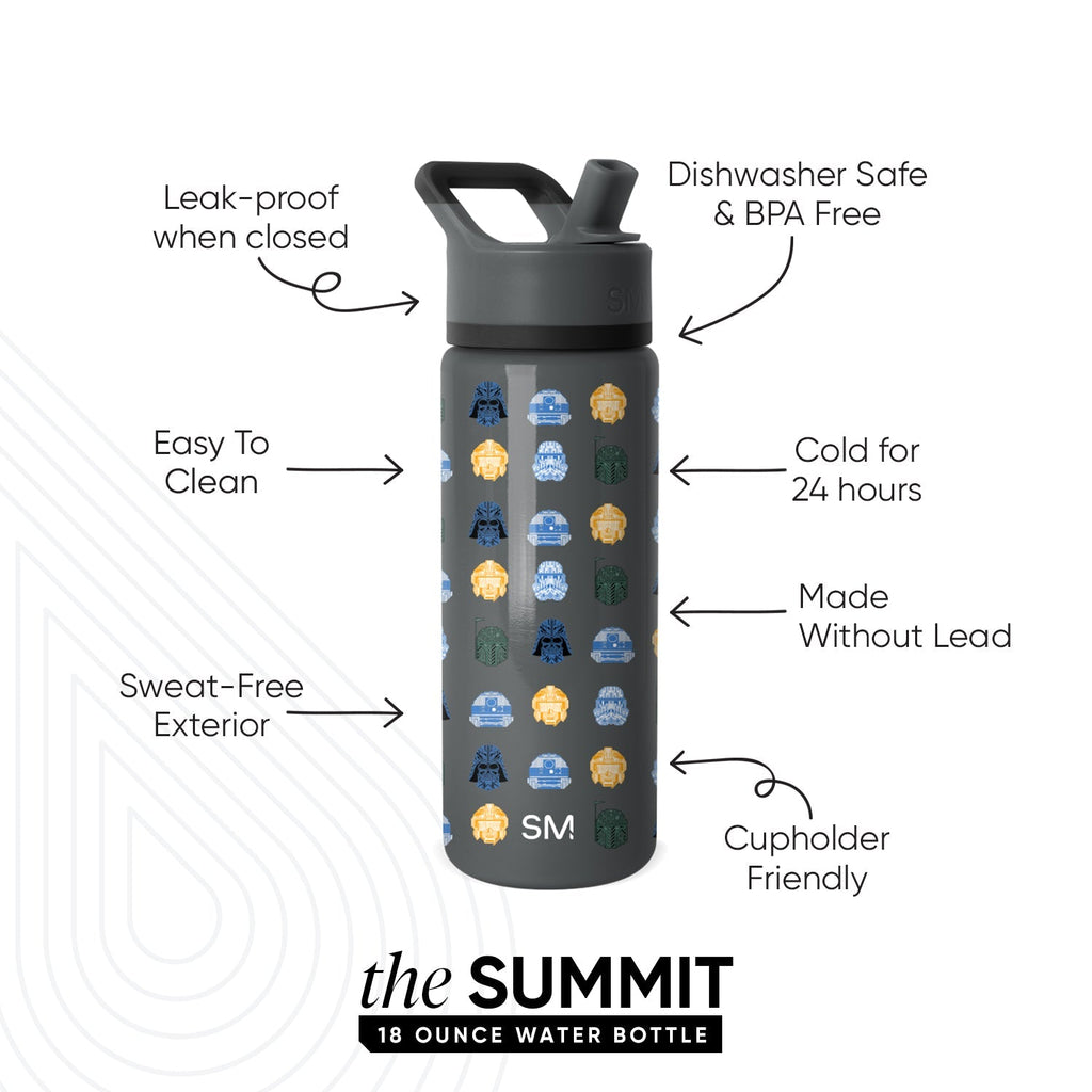 Summit Kids Water Bottle with Straw Lid - 18oz - SM2