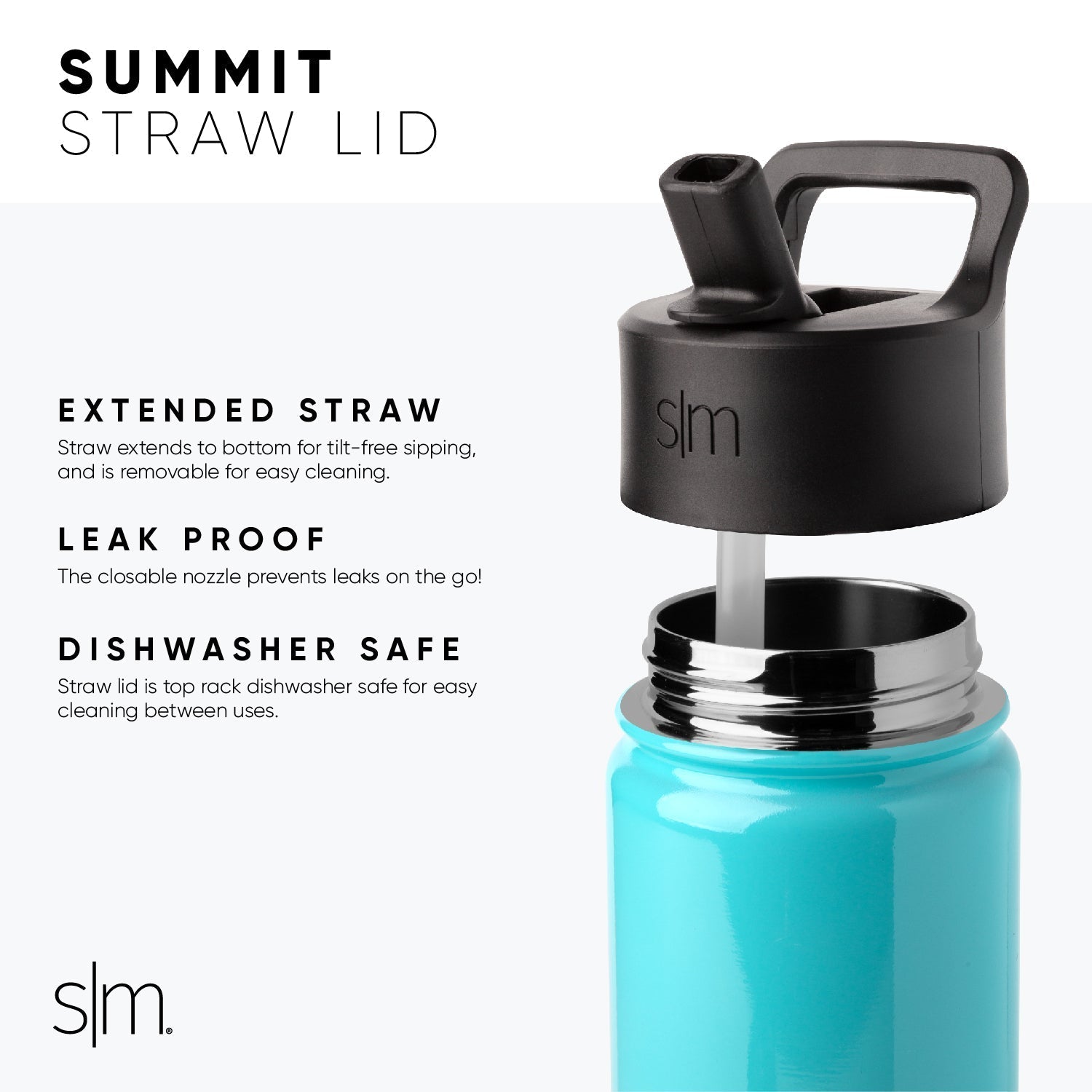 Summit Kids Water Bottle with Straw Lid - 14oz