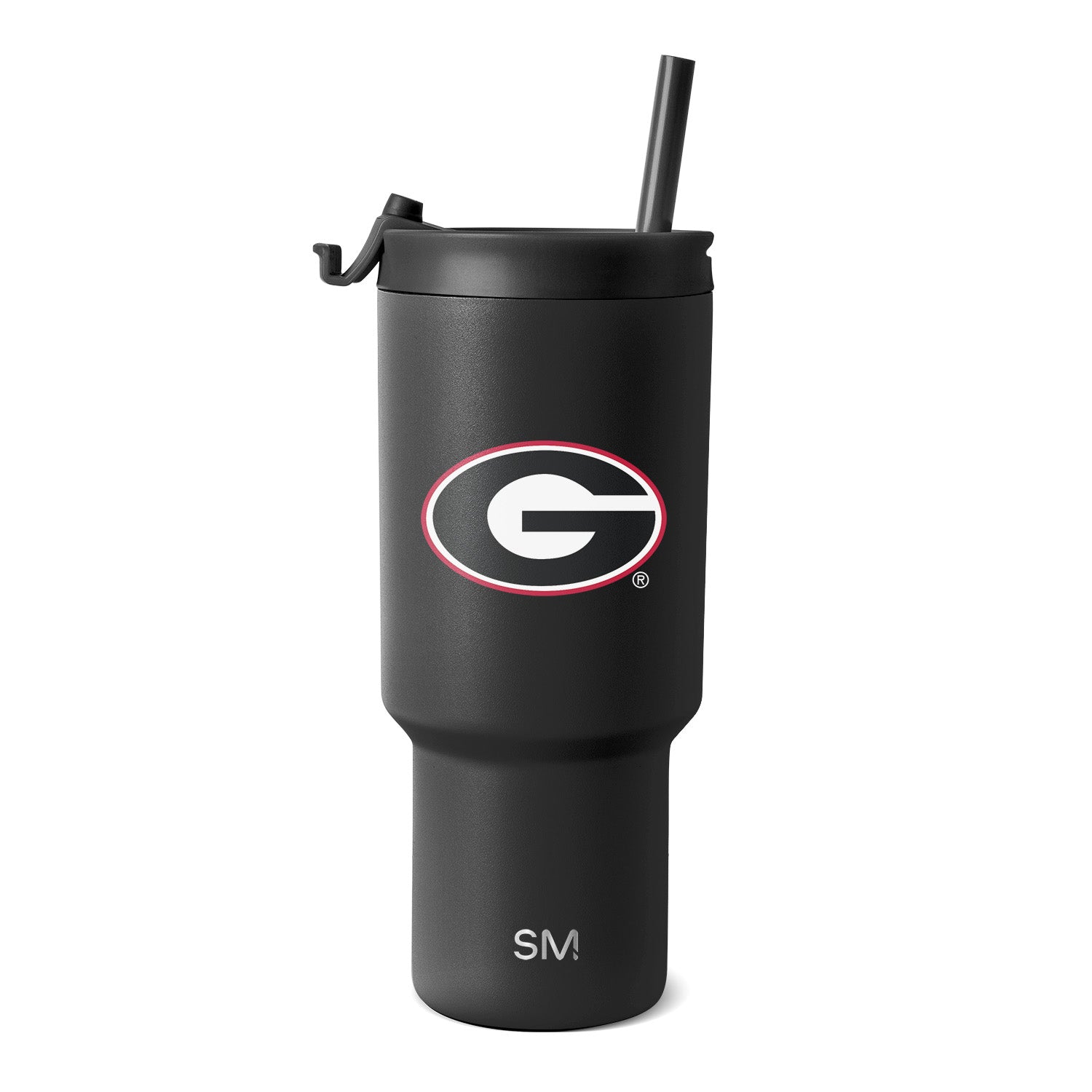 Collegiate Trek Tumbler - 30oz / Georgia / Flip + Straw / M
