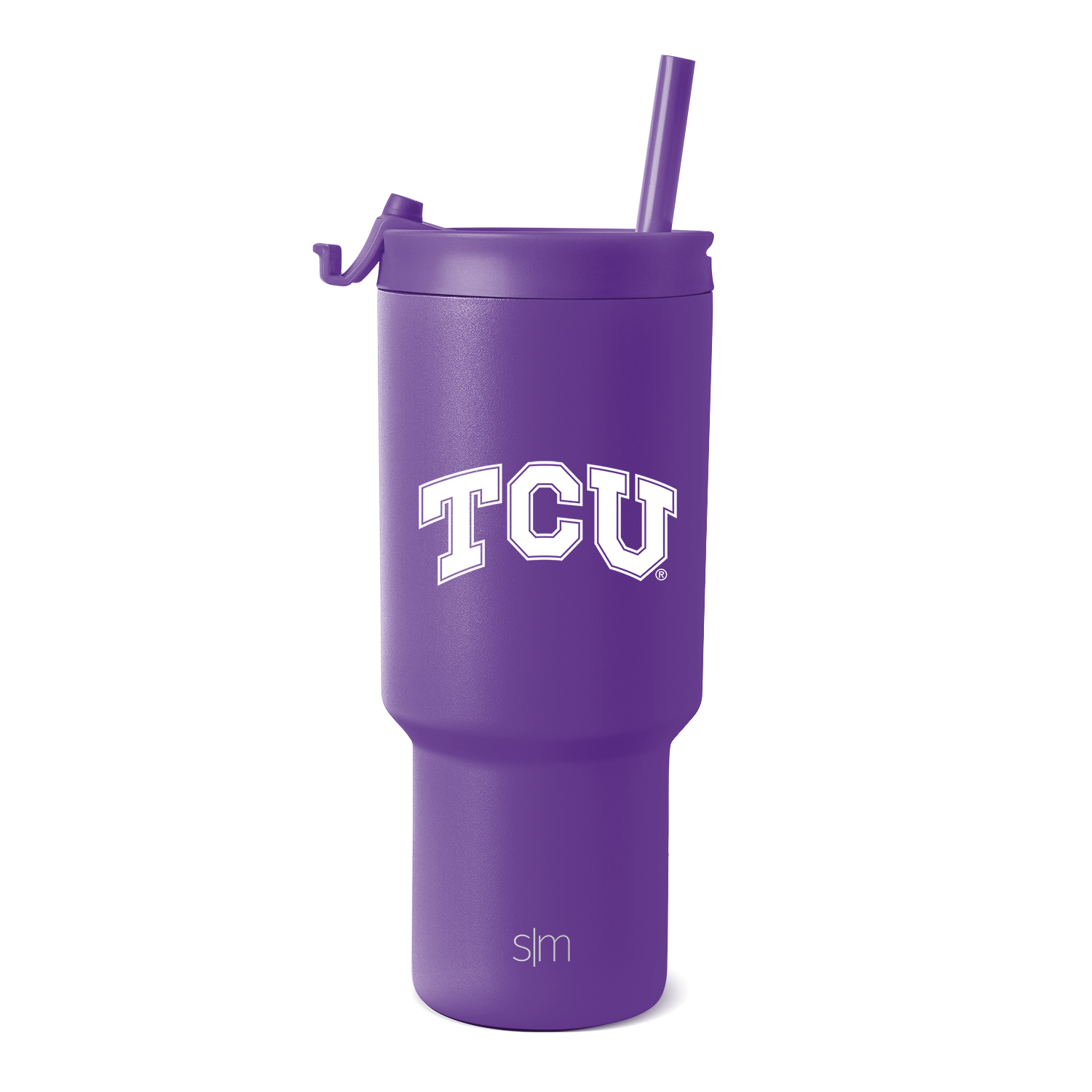 Collegiate Trek Tumbler - 30oz / TCU / Flip + Straw / Standard