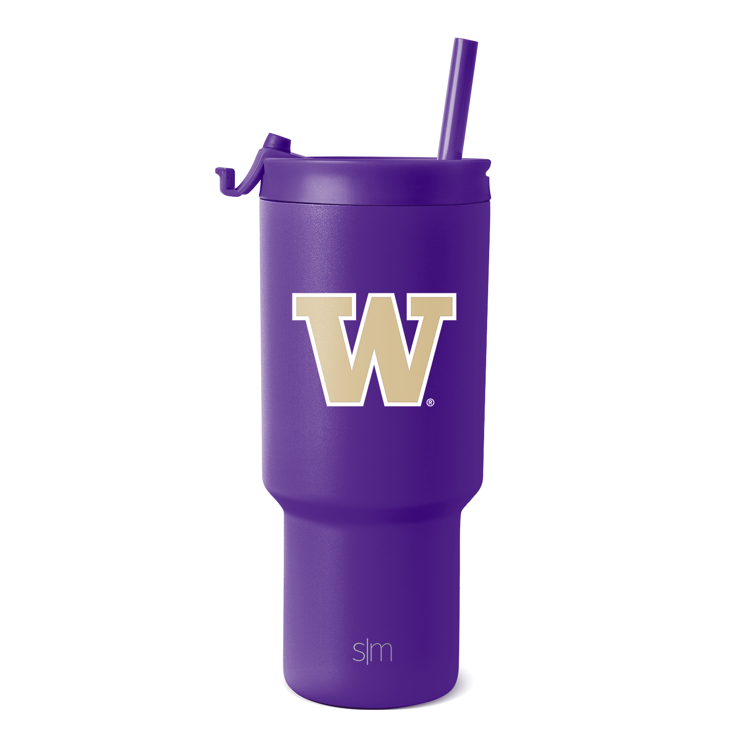 Collegiate Trek Tumbler - 30oz / Washington / Flip + Straw