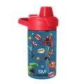 Summit Kids Plastic Water Bottle with Simple Flip Straw Lid - Avengers Prepare for Battle